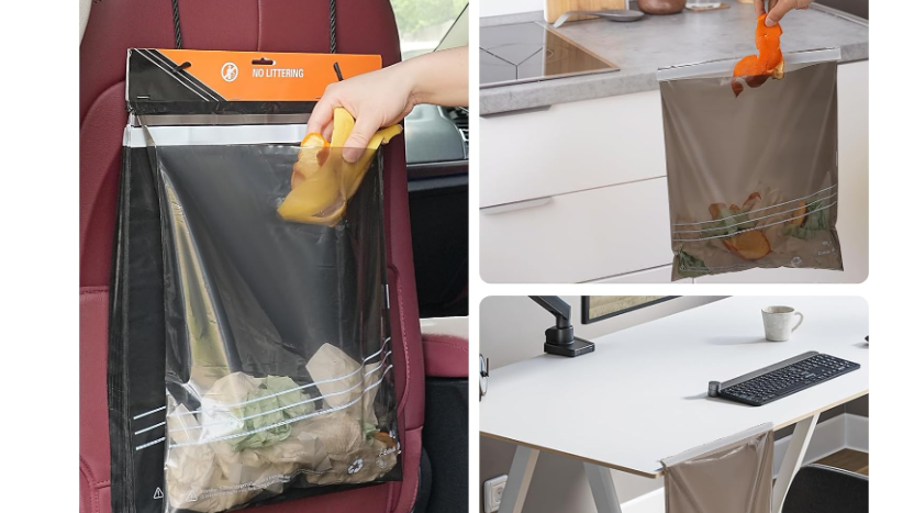 Who has garbage in the car?