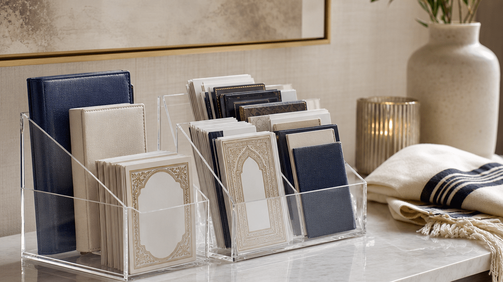 Elegant Prayer Card and Bencher Organization Solutions for Your Sideboard - Waterdale Collection