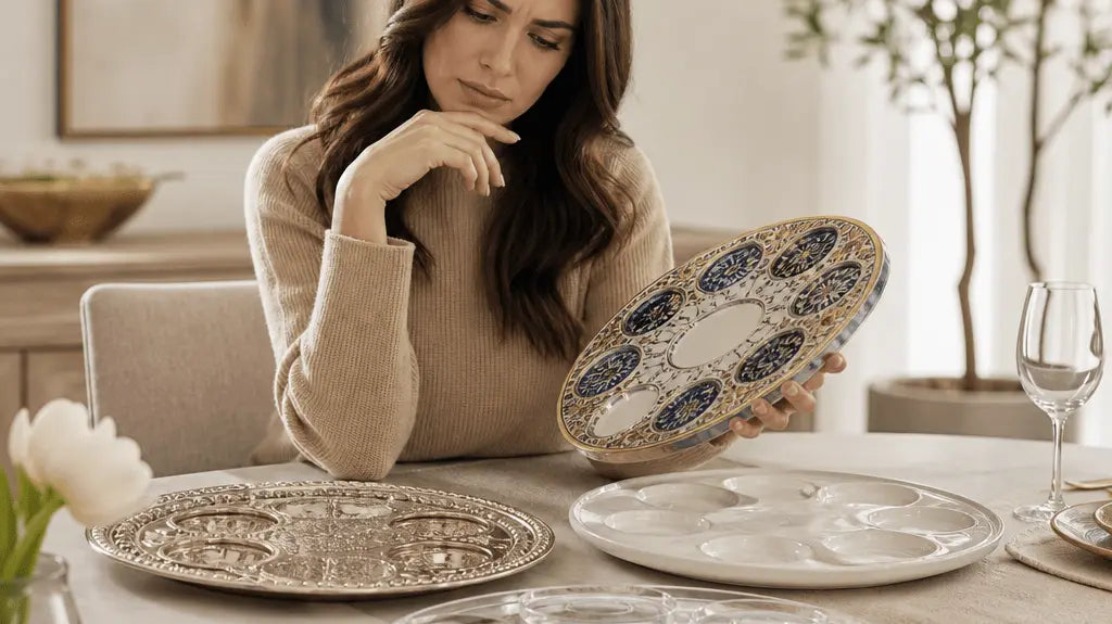 Modern Designer Seder Plates: Elevating Your Passover Table with Lucite Elegance - Waterdale Collection