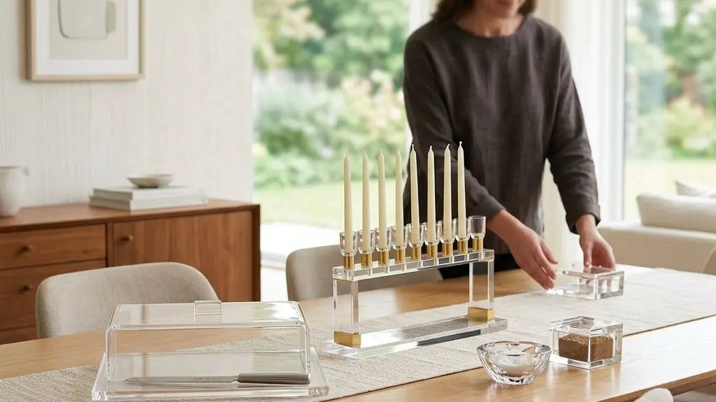 Modern Lucite Judaica Designers: Premium Collections for Contemporary Jewish Homes - Waterdale Collection