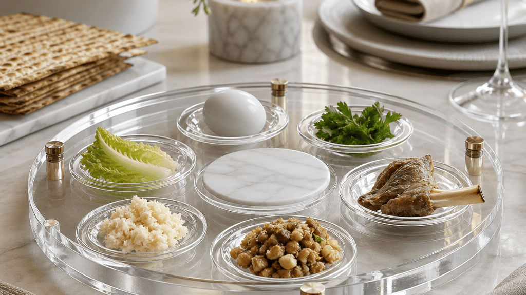 Modern Lucite Passover Seder Plates That Transform Your Holiday Table - Waterdale Collection