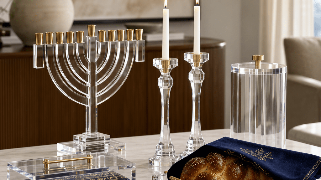 Premium Judaica Materials: Why Easy-Clean Lucite Elevates Your Home - Waterdale Collection