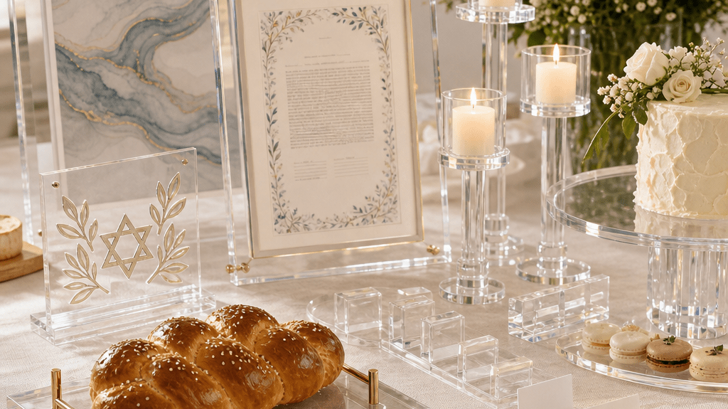 Top 7 Unique Lucite Decor Ideas for a Jewish Bridal Shower - Waterdale Collection