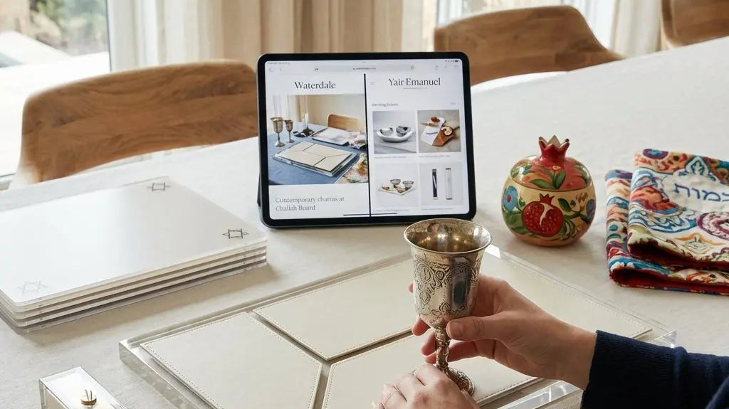 Waterdale vs. Yair Emanuel: Which Modern Judaica Tabletop Collection Wins - Waterdale Collection