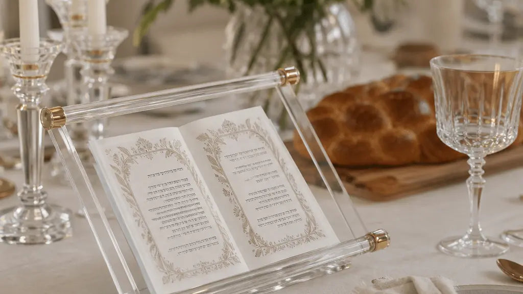 Why High-End Lucite Bentchers Elevate Your Jewish Table Setting - Waterdale Collection