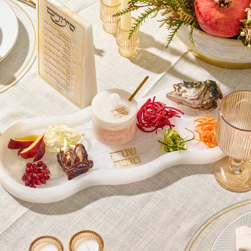 Resin Rosh Hashana Collection simanim tray