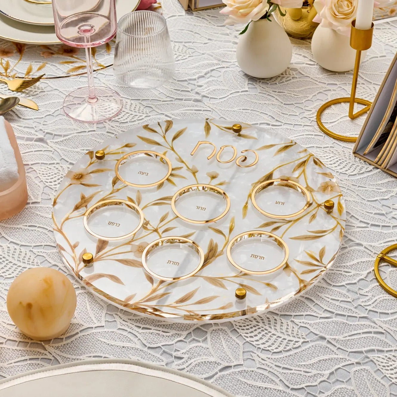 Floral Bird Pesach Collection - Waterdale Collection