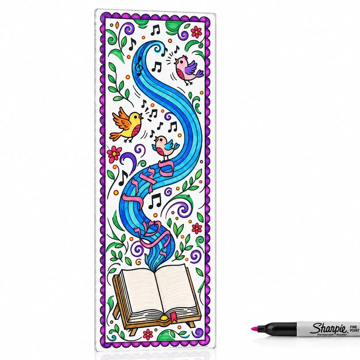 Color It Acrylic Bird Siddur Bookmark by Color It Acrylic