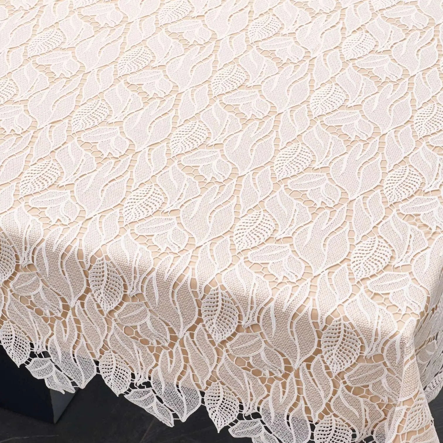 Leaf Lace Tablecloth Waterdale Collection Fabric