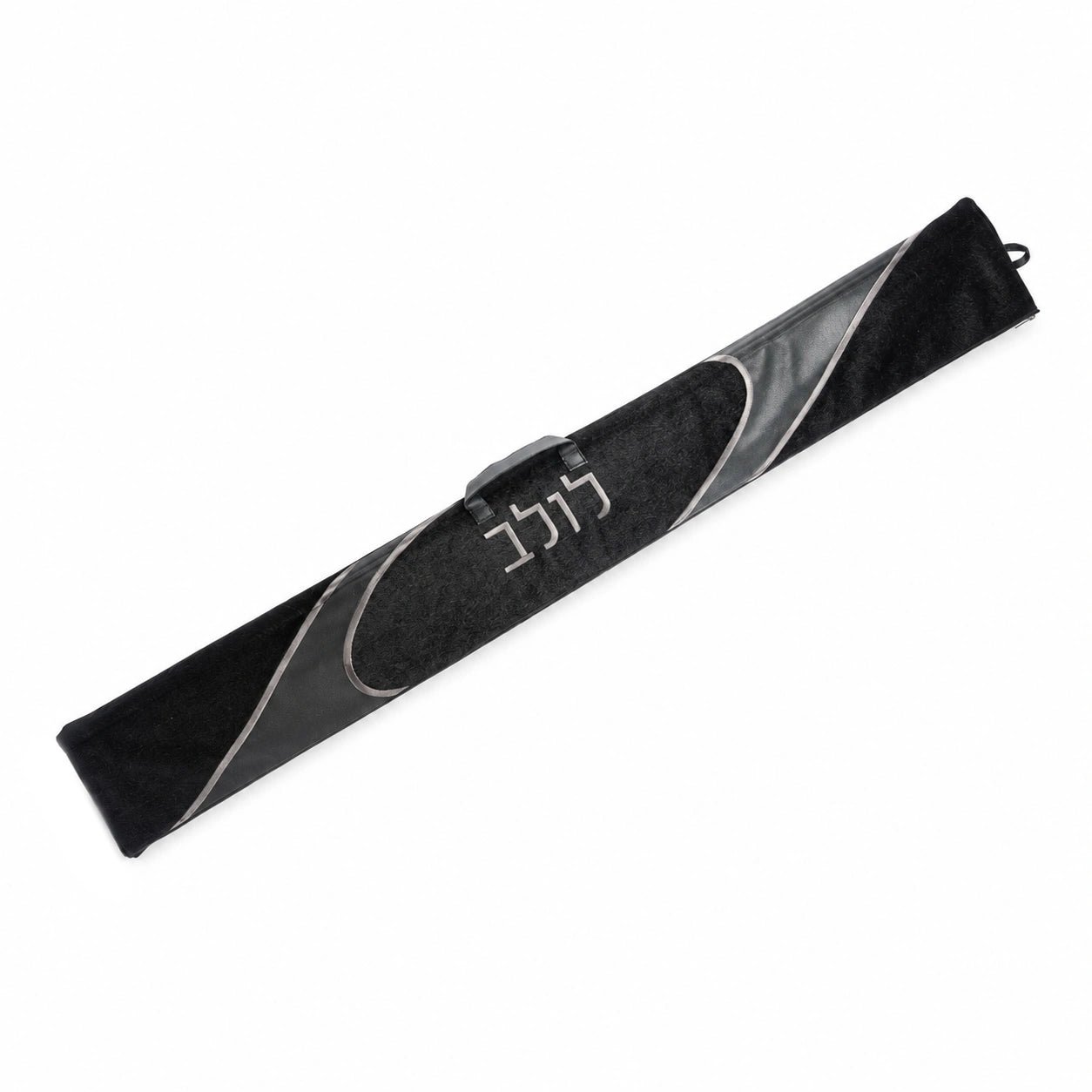 Black Looped Fur Leather Lulav Case | Holiday Luxury Judaica
