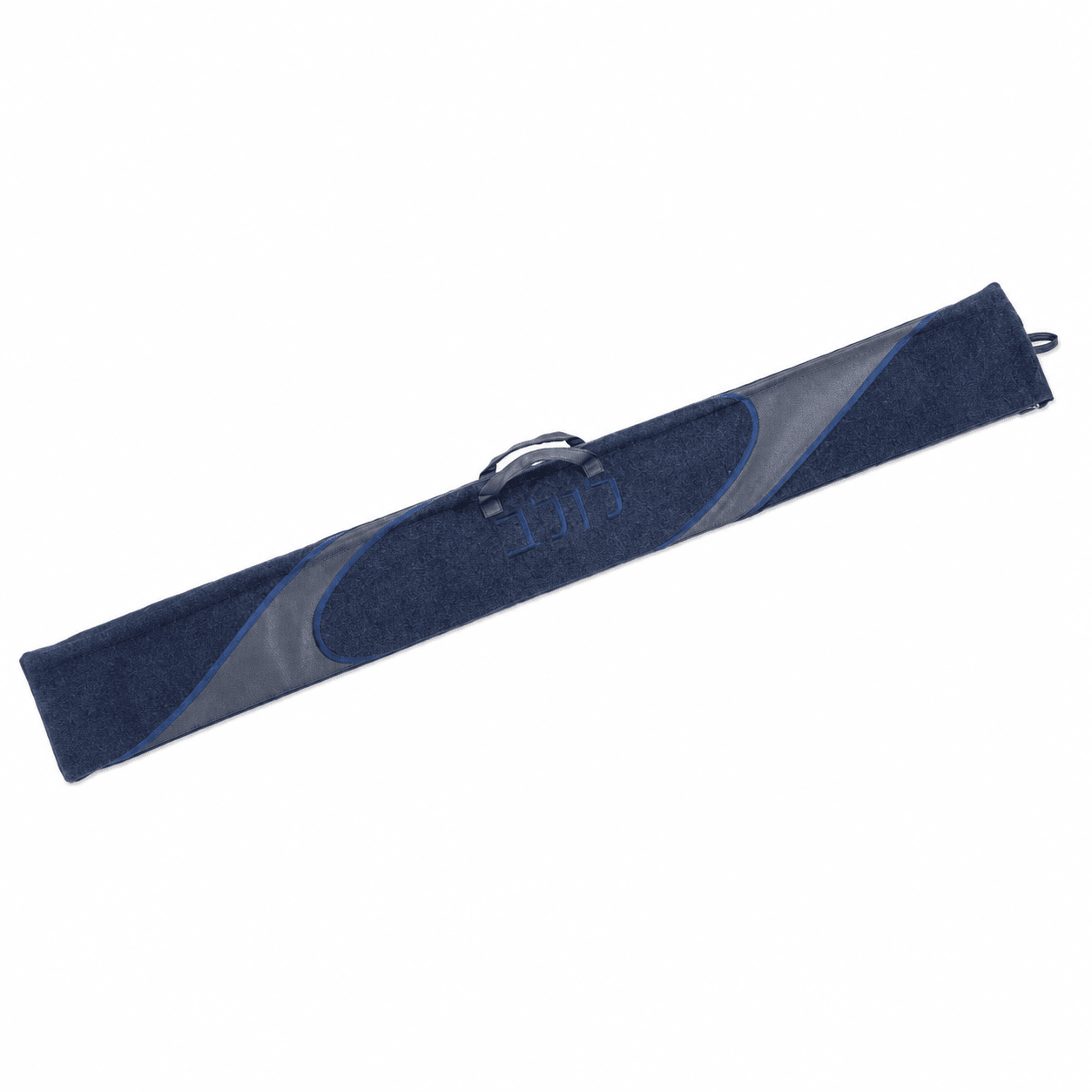 Navy Looped Fur Leather Lulav Case | Holiday Luxury Judaica