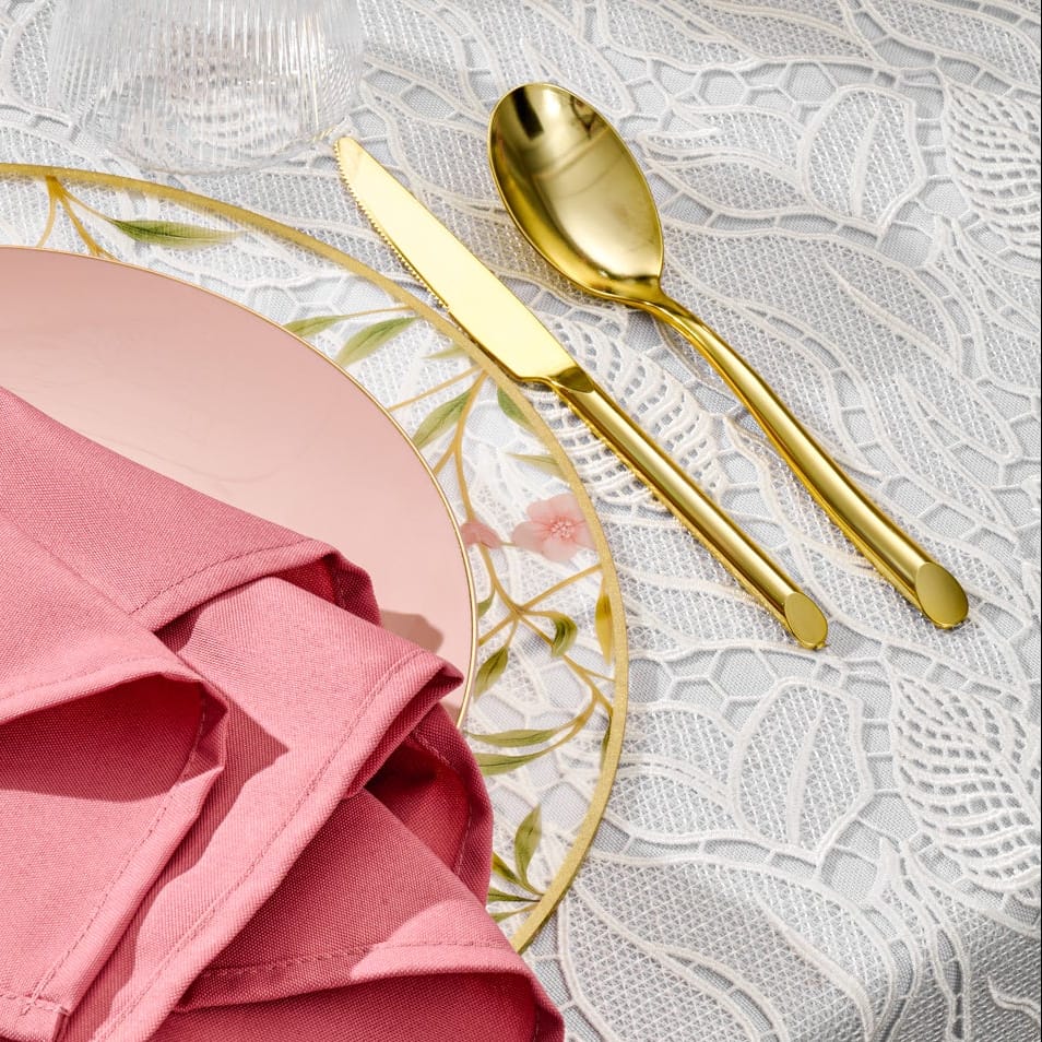 Lace tablecloth with cutlery - Waterdale Collection