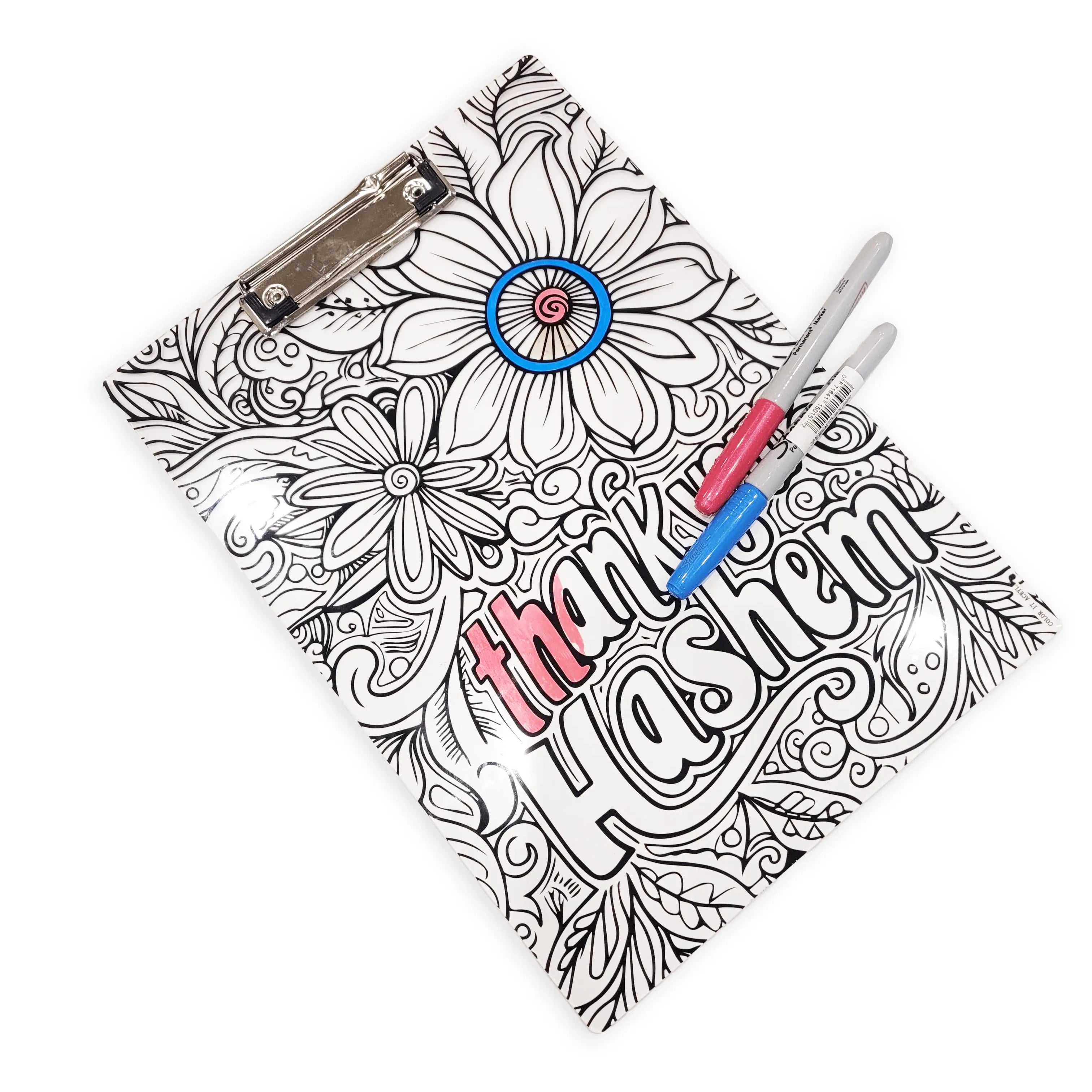 Color it Acrylic Thank you Hashem Clipboard - Waterdale Collection