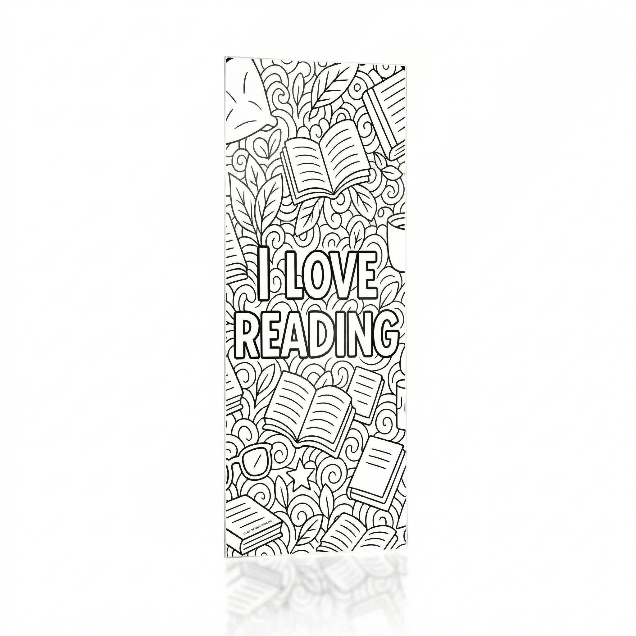Color it Acrylic I Love Reading Bookmark - Waterdale Collection