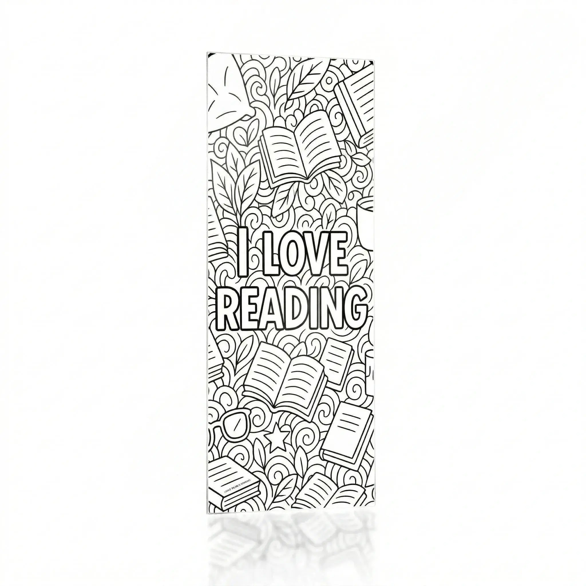 Color it Acrylic I Love Reading Bookmark - Waterdale Collection