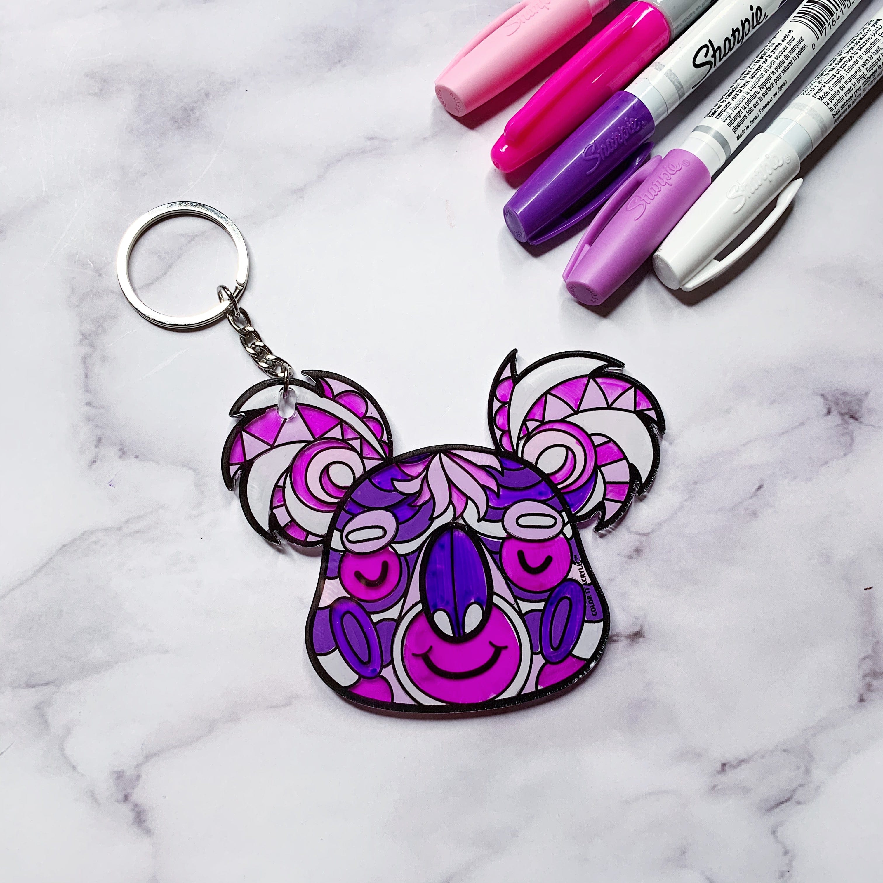 Color it Acrylic Kola Keychain