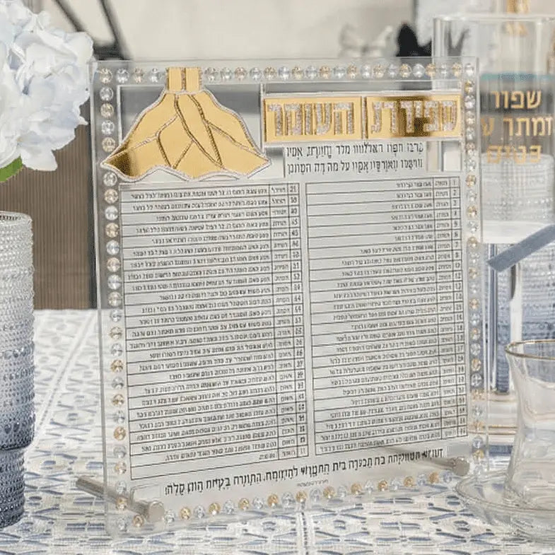 Color it Acrylic Mosaic Sefiras Haomer Tabletop - Waterdale Collection