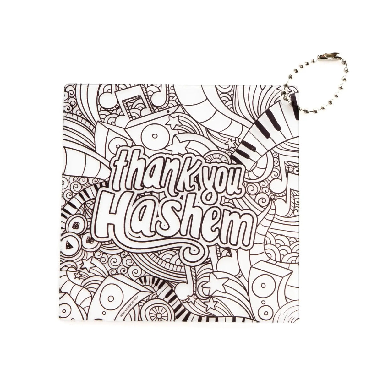 Color It Acrylic Thank You Hashem Music Keychain Color It Acrylic - Waterdale Collection