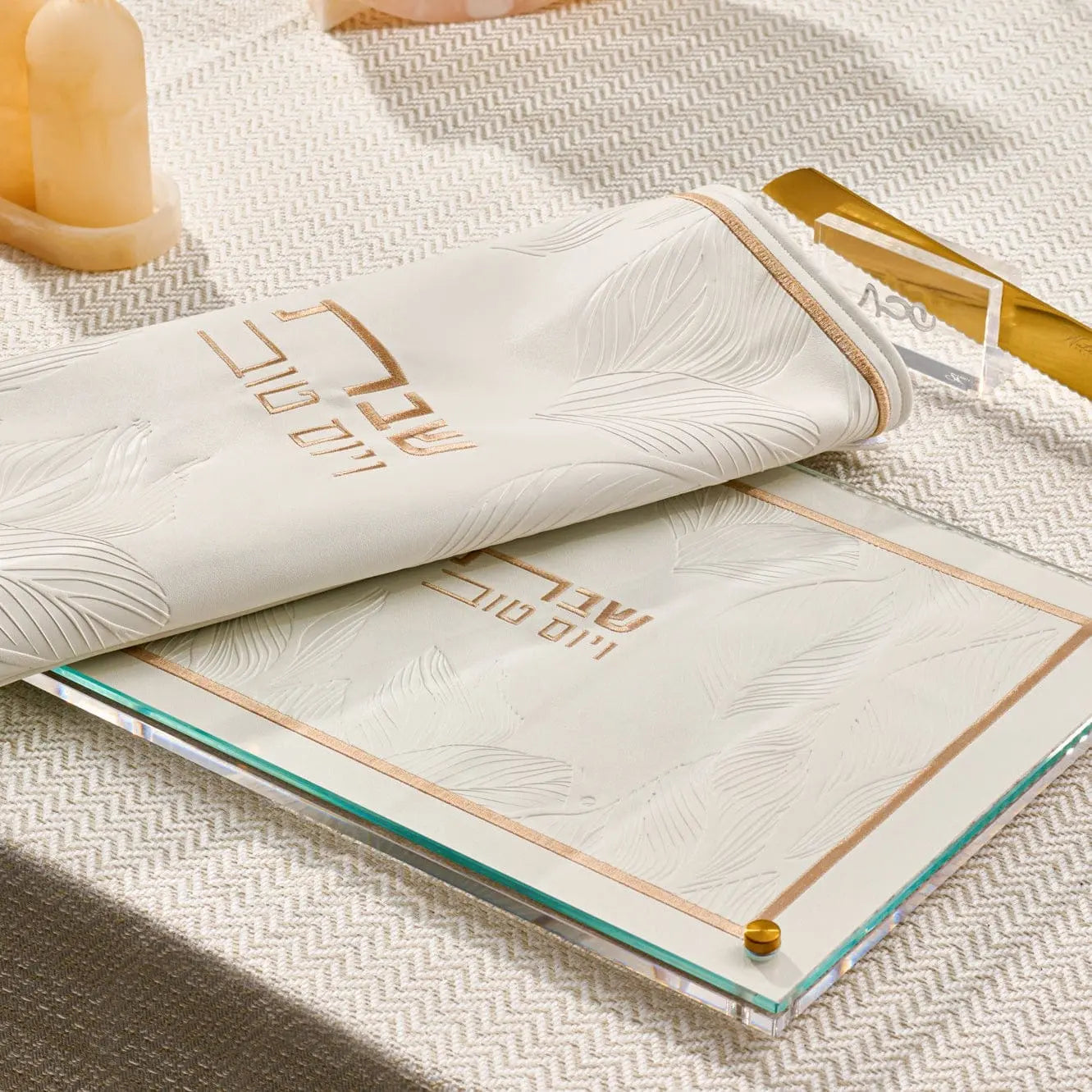 Embossed Leaf Challah Board - Waterdale Collection
