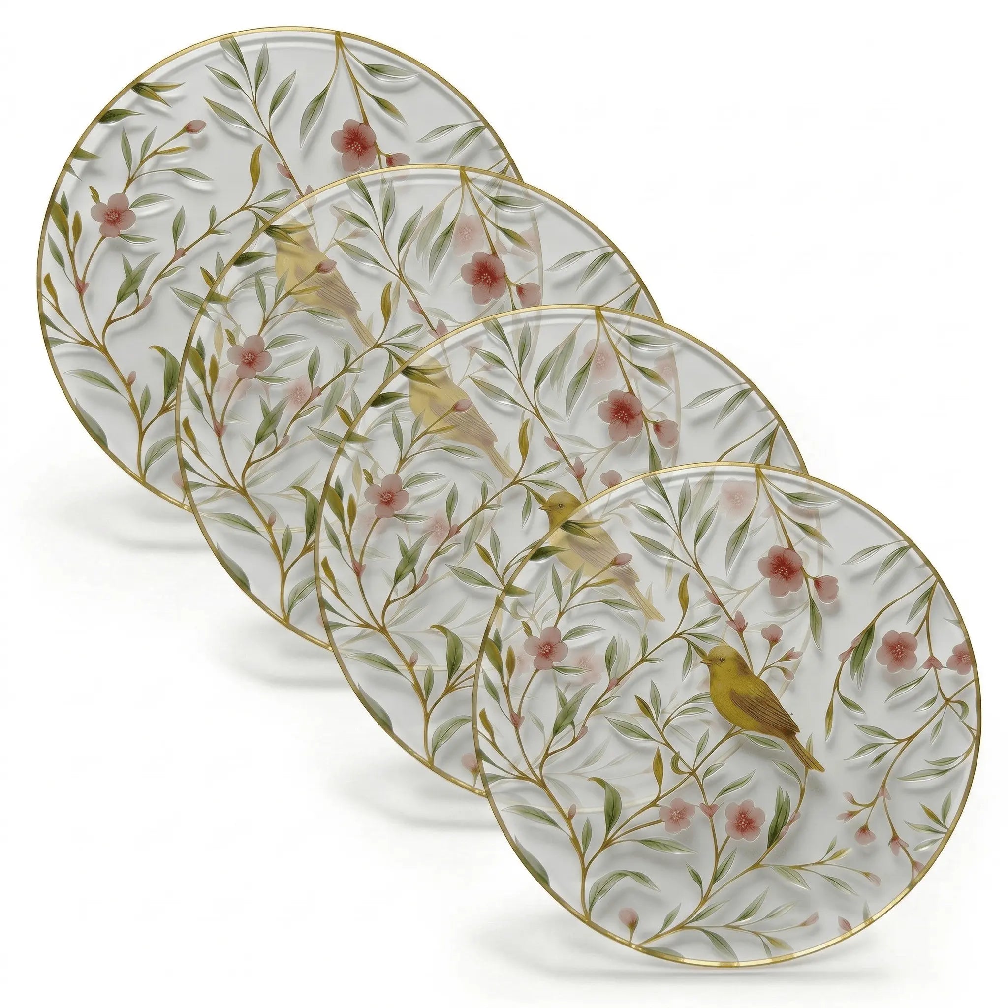Floral Bird Chargers - Bird - Waterdale Collection