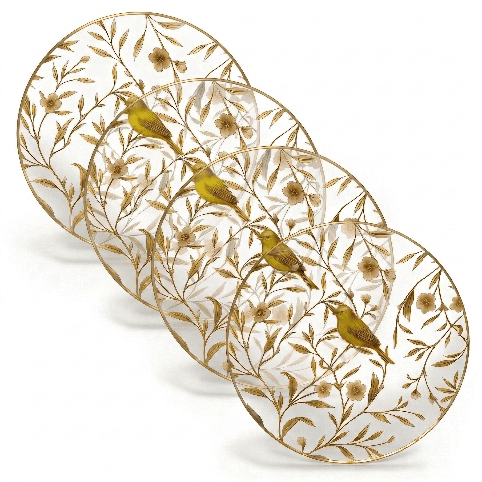 Floral Bird Chargers - Bird - Waterdale Collection