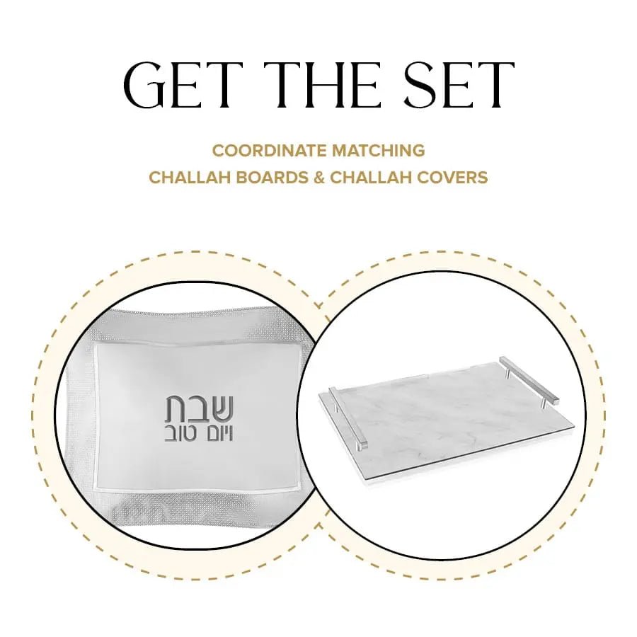 Marble Challah Board & Cover Set - Waterdale Collection