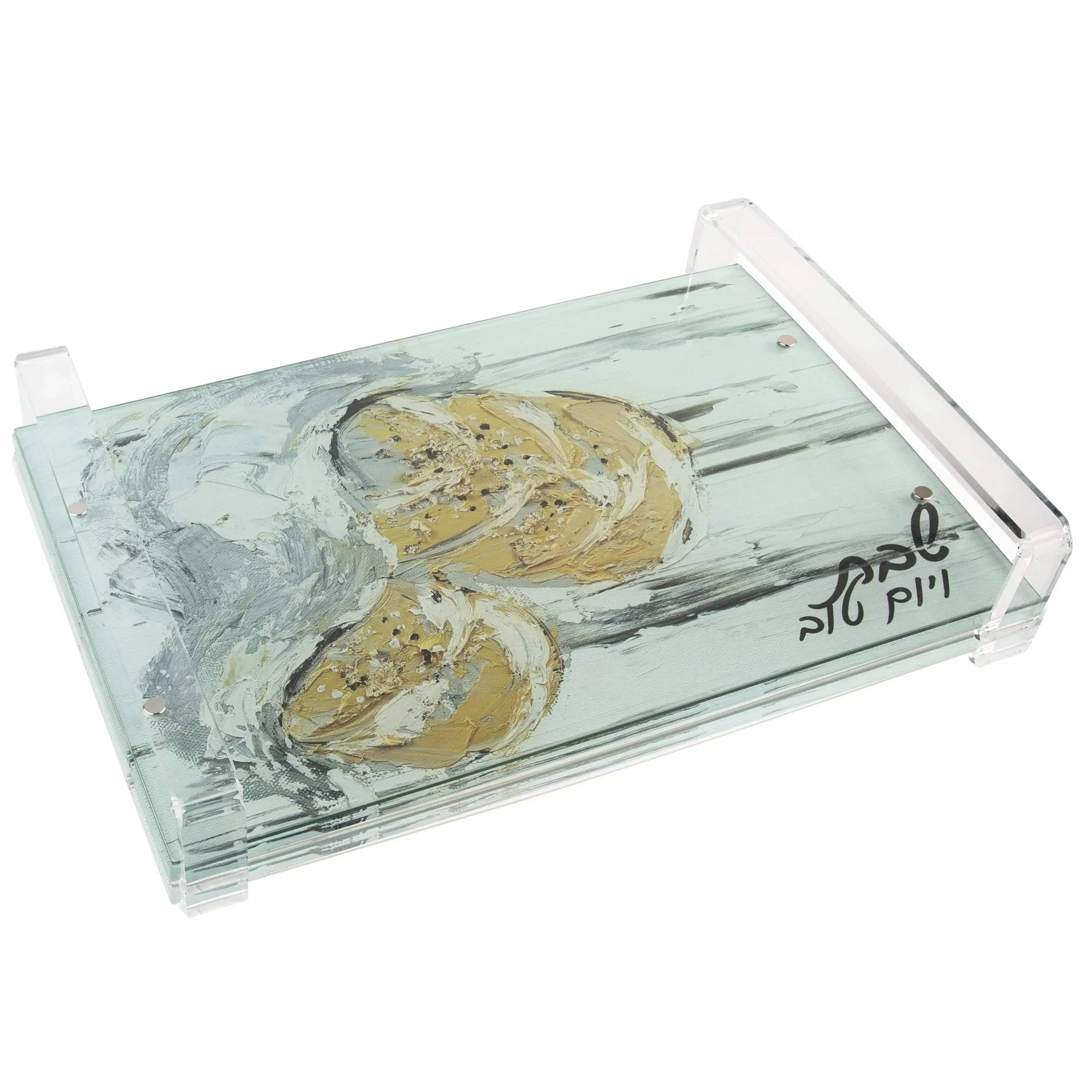 Painted Challah Board & Cover Set - Waterdale Collection