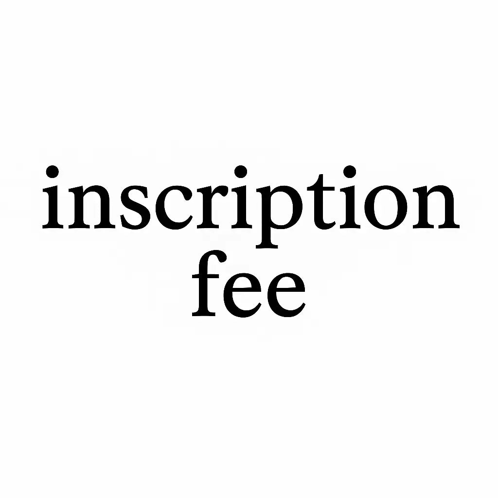 $25 inscription fee - Waterdale Collection