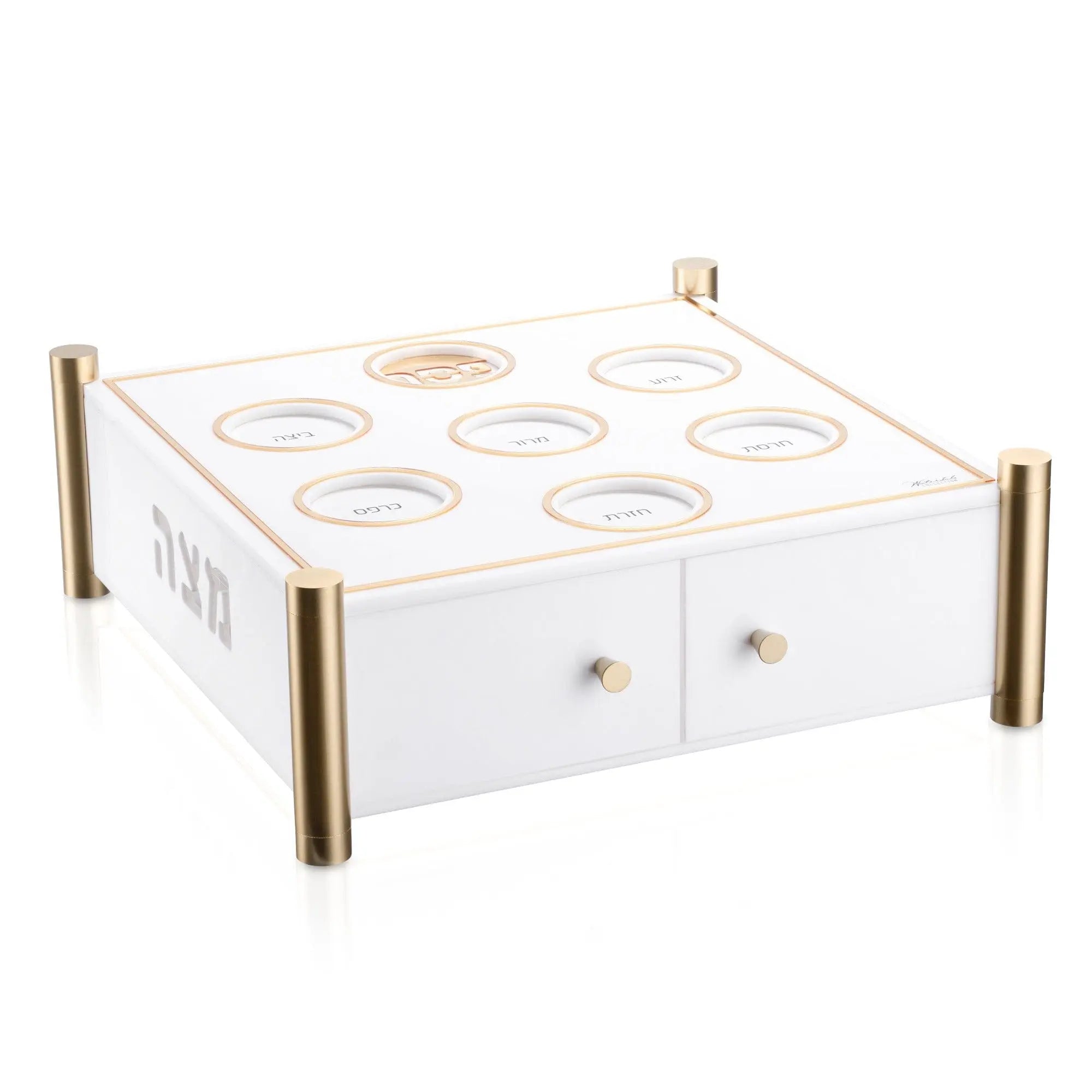 3 Level Kearah (Seder Plate) / Matzah Box - Waterdale Collection