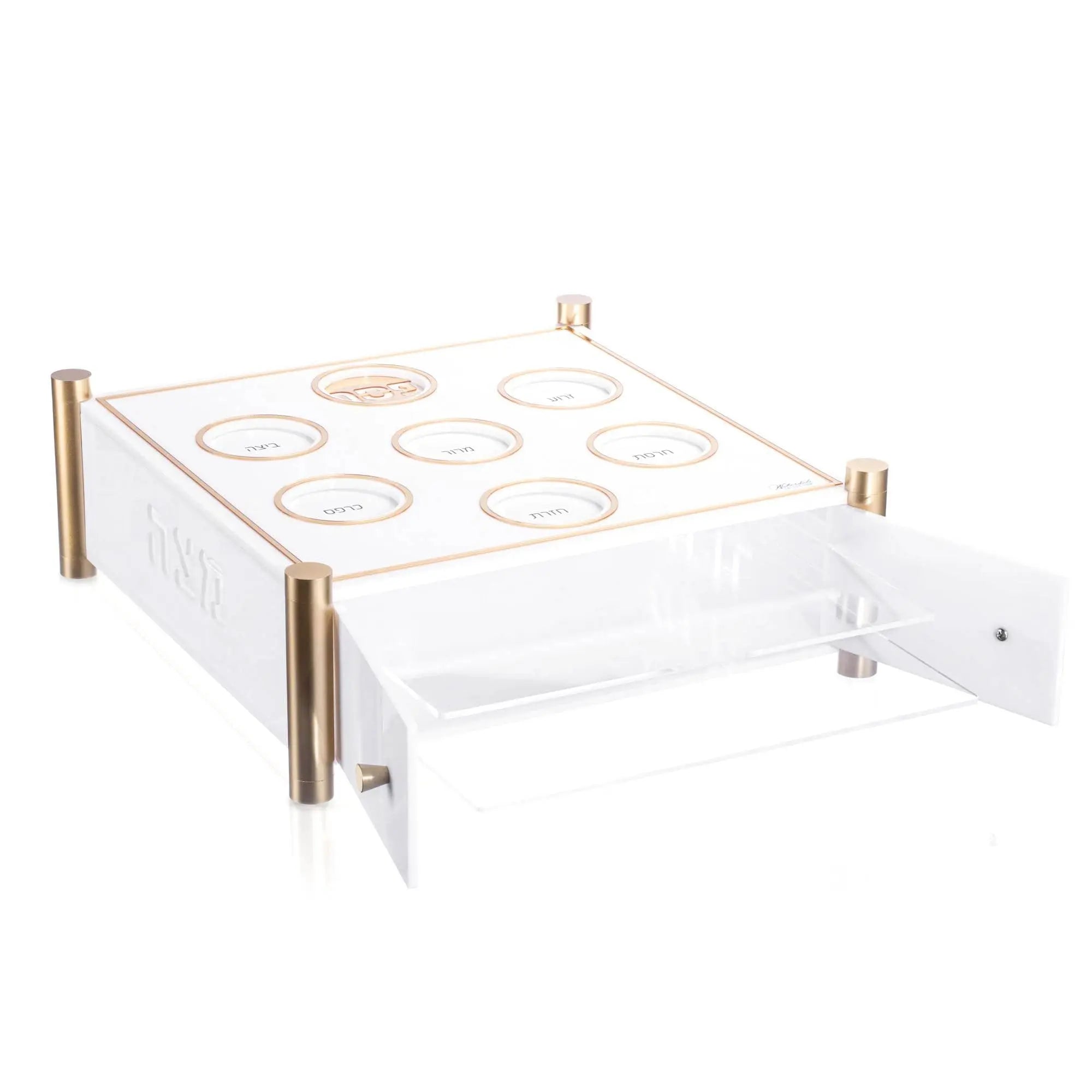 3 Level Kearah (Seder Plate) / Matzah Box - Waterdale Collection
