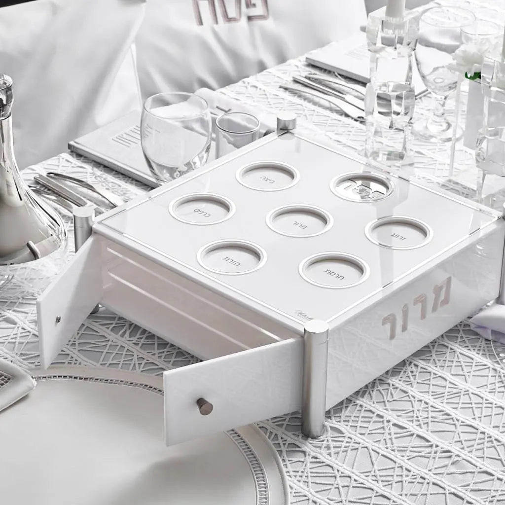 3 Level Kearah (Seder Plate) / Matzah Box - Waterdale Collection