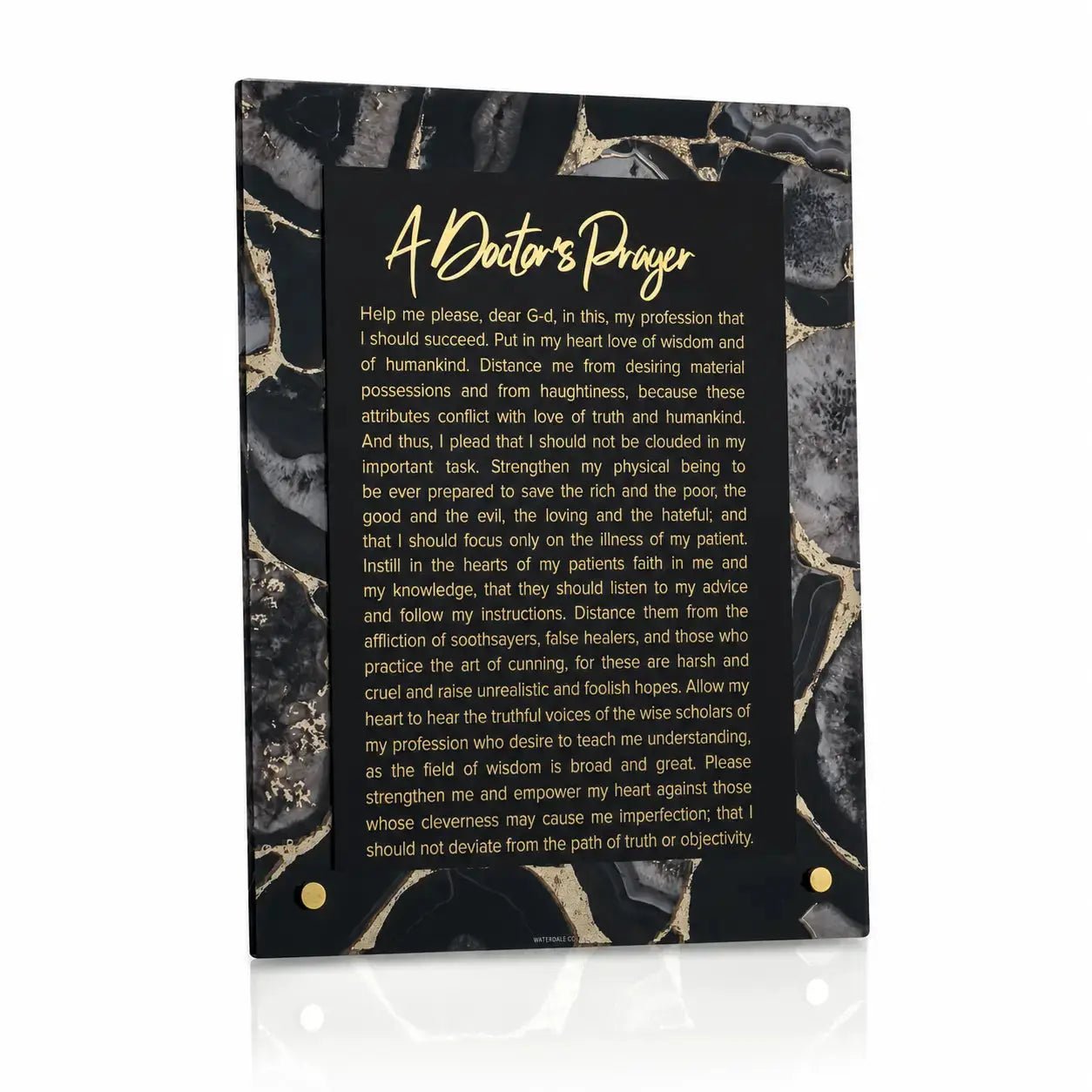 Agate Tabletop Birchas Harofeh by Waterdale Collection