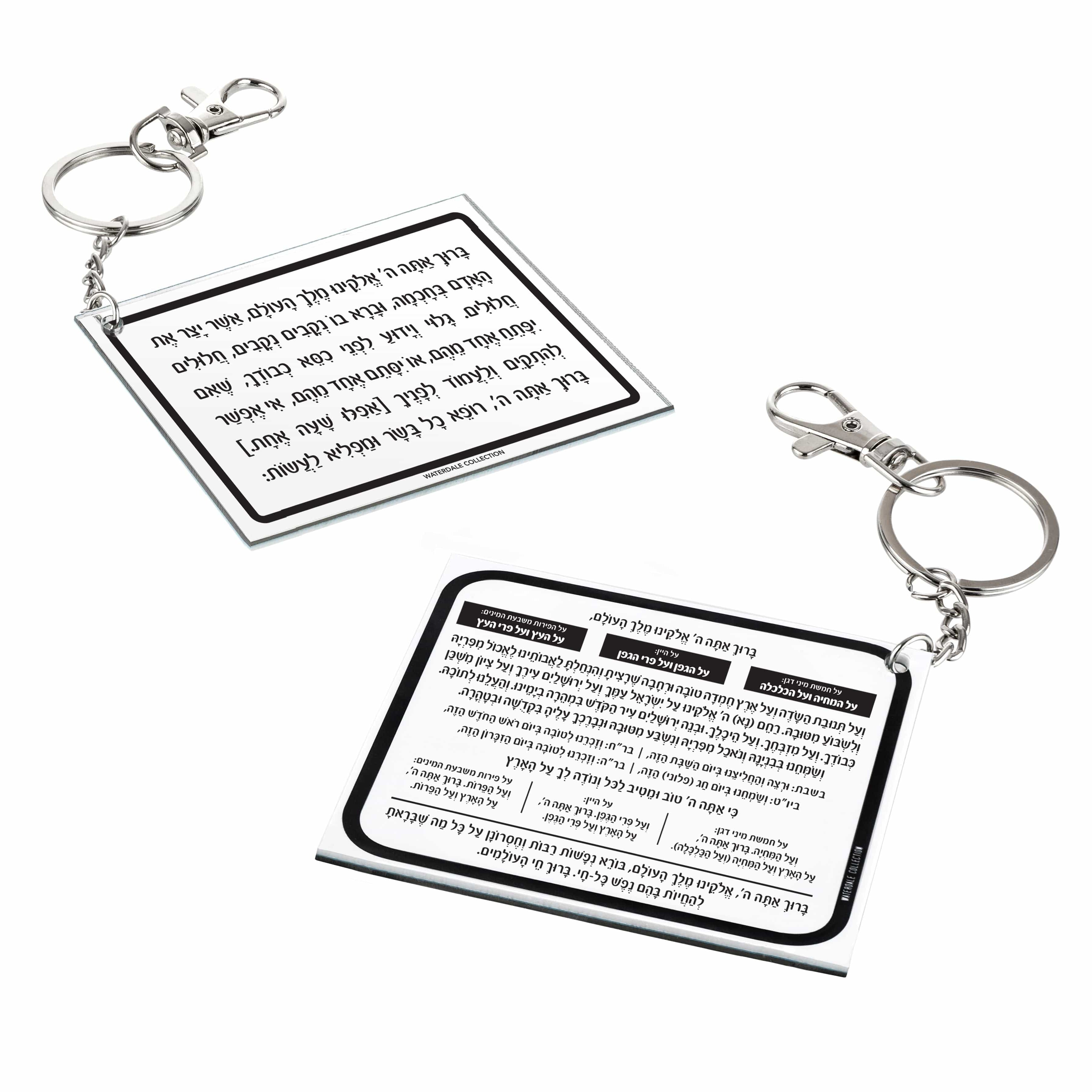 Al Hamichya - Asher Yatzar Keychain - Waterdale Collection
