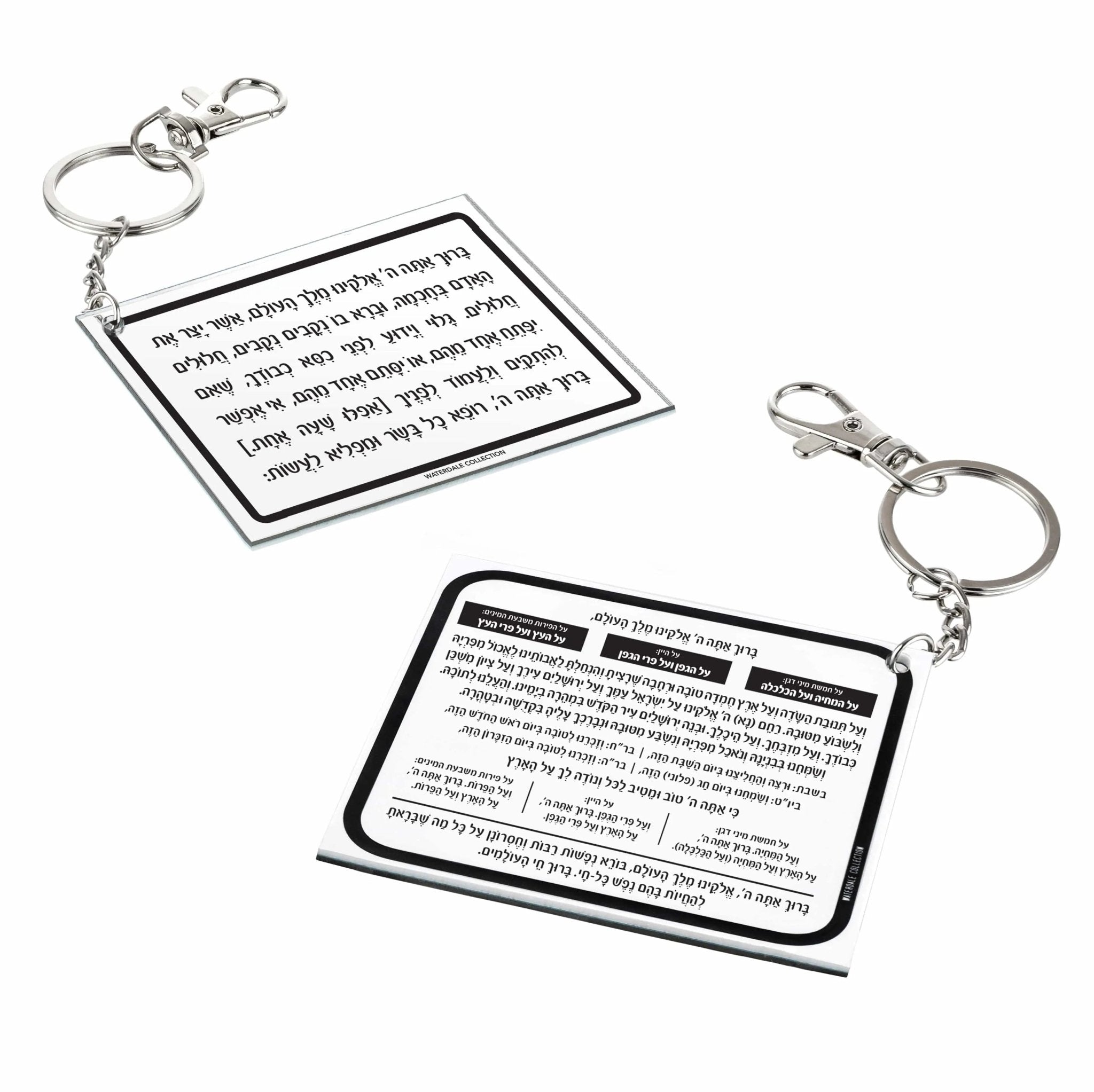 Al Hamichya - Asher Yatzar Keychain - Waterdale Collection