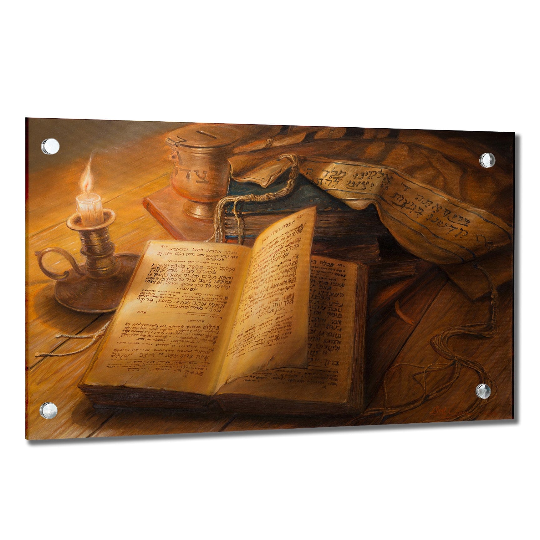 Alex Levin After Prayer Painting - Waterdale Collection