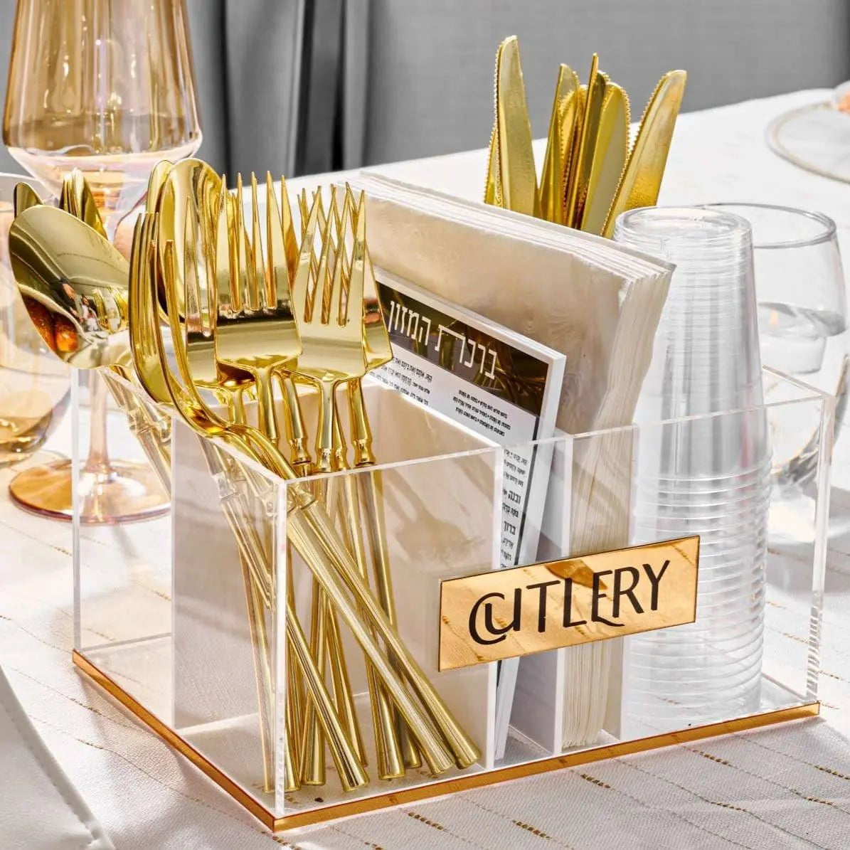 Classic Silverware Caddy Bencher Card - Waterdale Collection