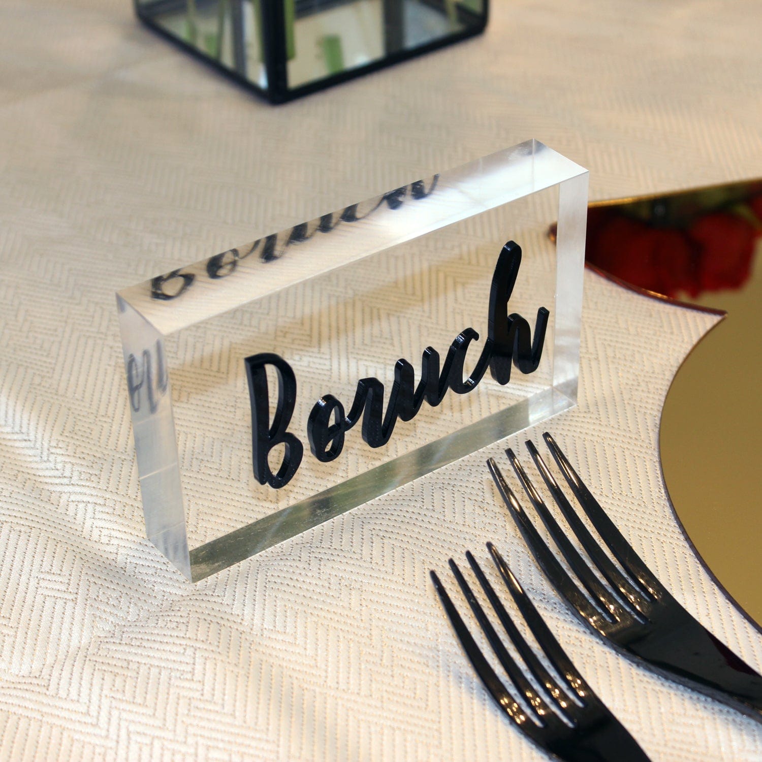 Black & Gold Rosh Hashanah Tablescape - Waterdale Collection