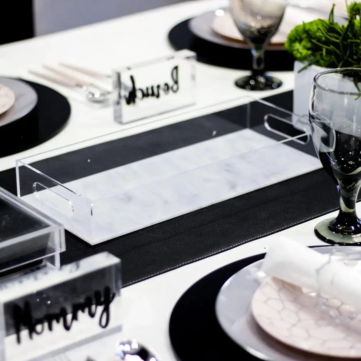 Blush & Gray Tablescape - Waterdale Collection