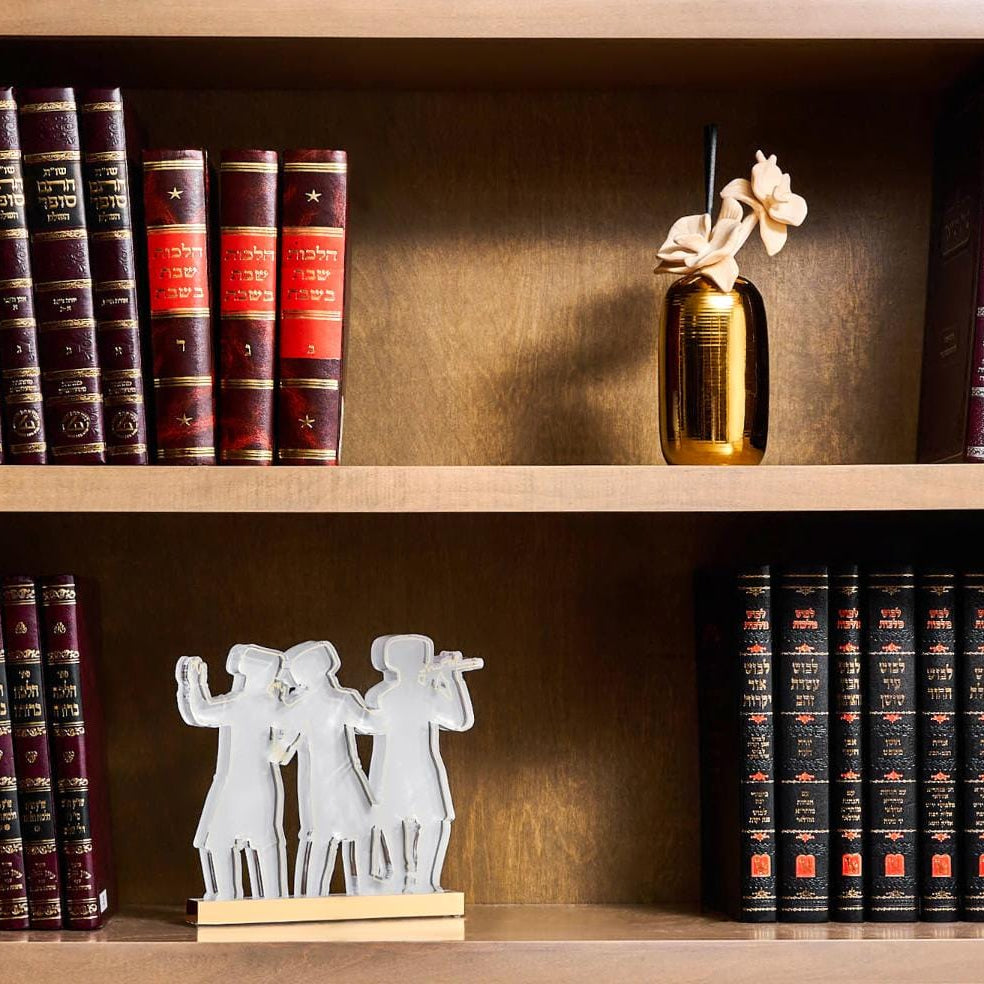 Chassidim Dancing Sculpture - Waterdale Collection