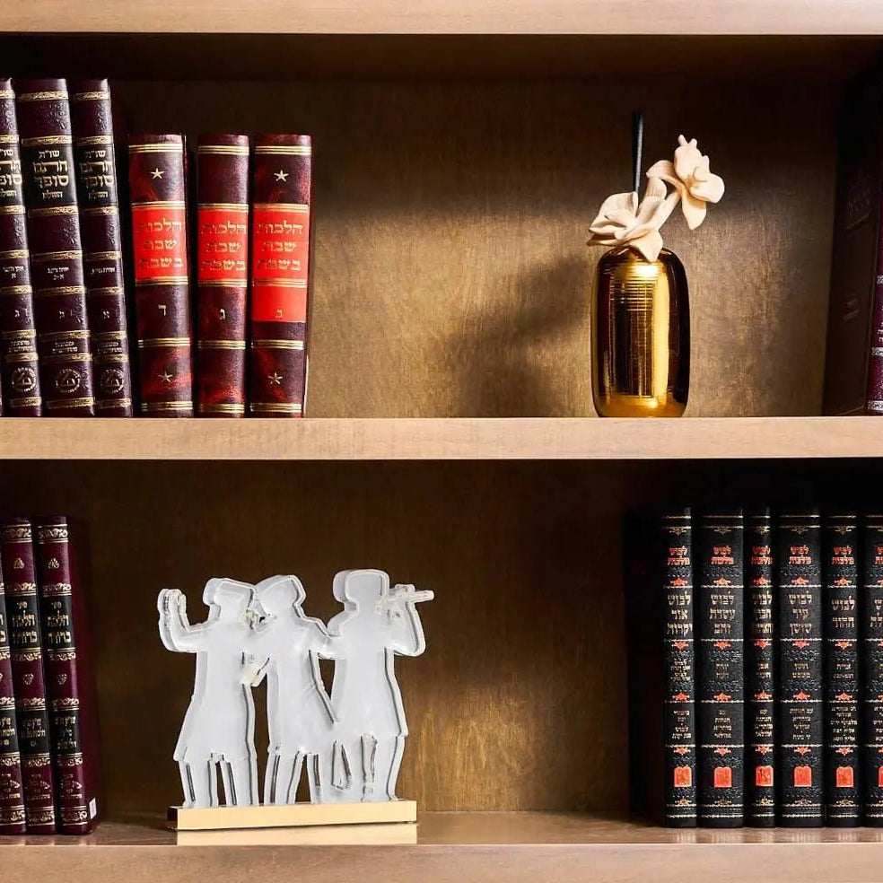 Chassidim Dancing Sculpture - Waterdale Collection