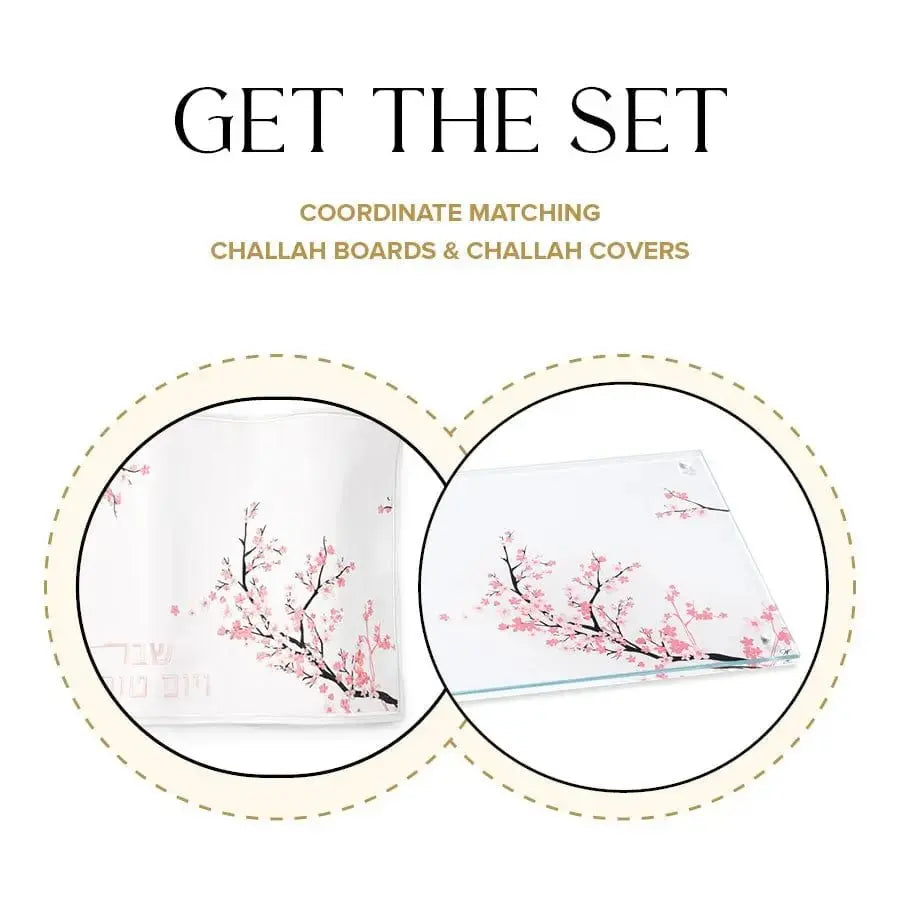 Cherry Blossom Challah Cover - Waterdale Collection