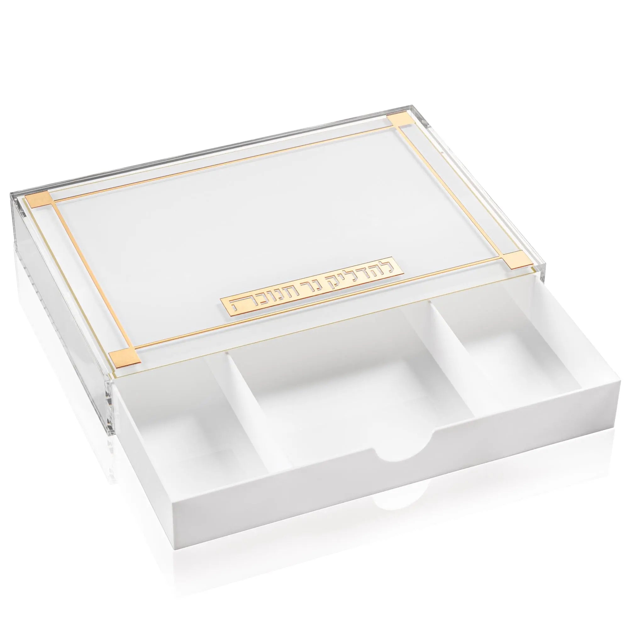 Classic 2.0 Menorah Tray with Drawer - Waterdale Collection