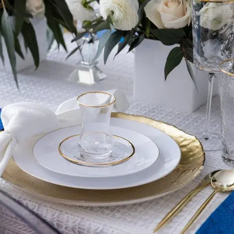 Classic Glass Cups & Saucers - Waterdale Collection