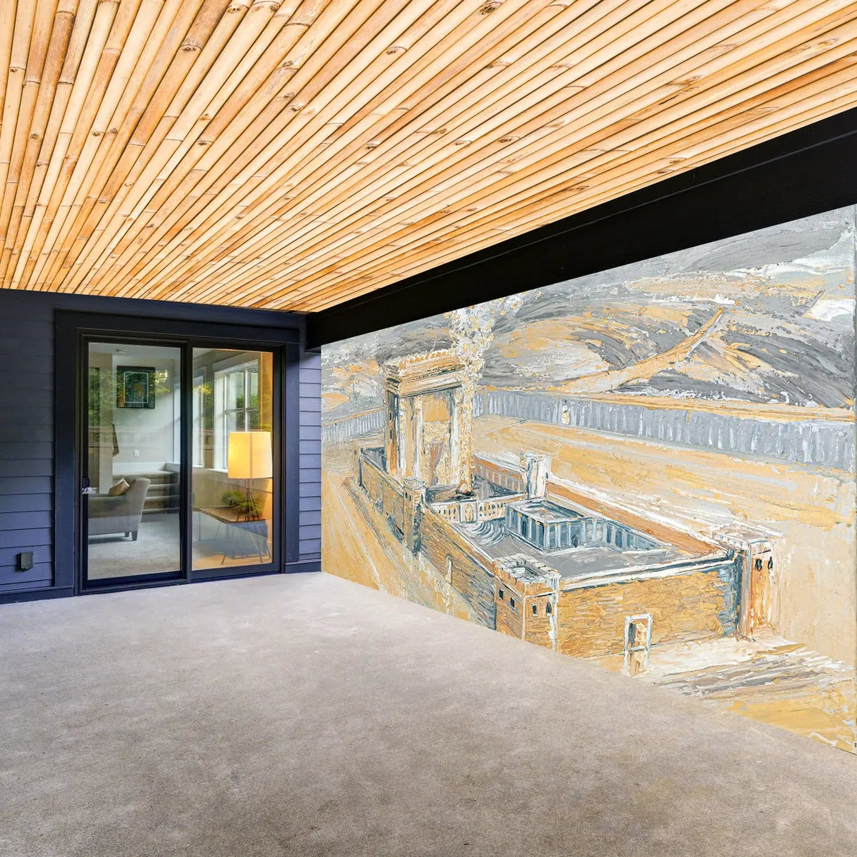 waterproof vinyl sukkah mural