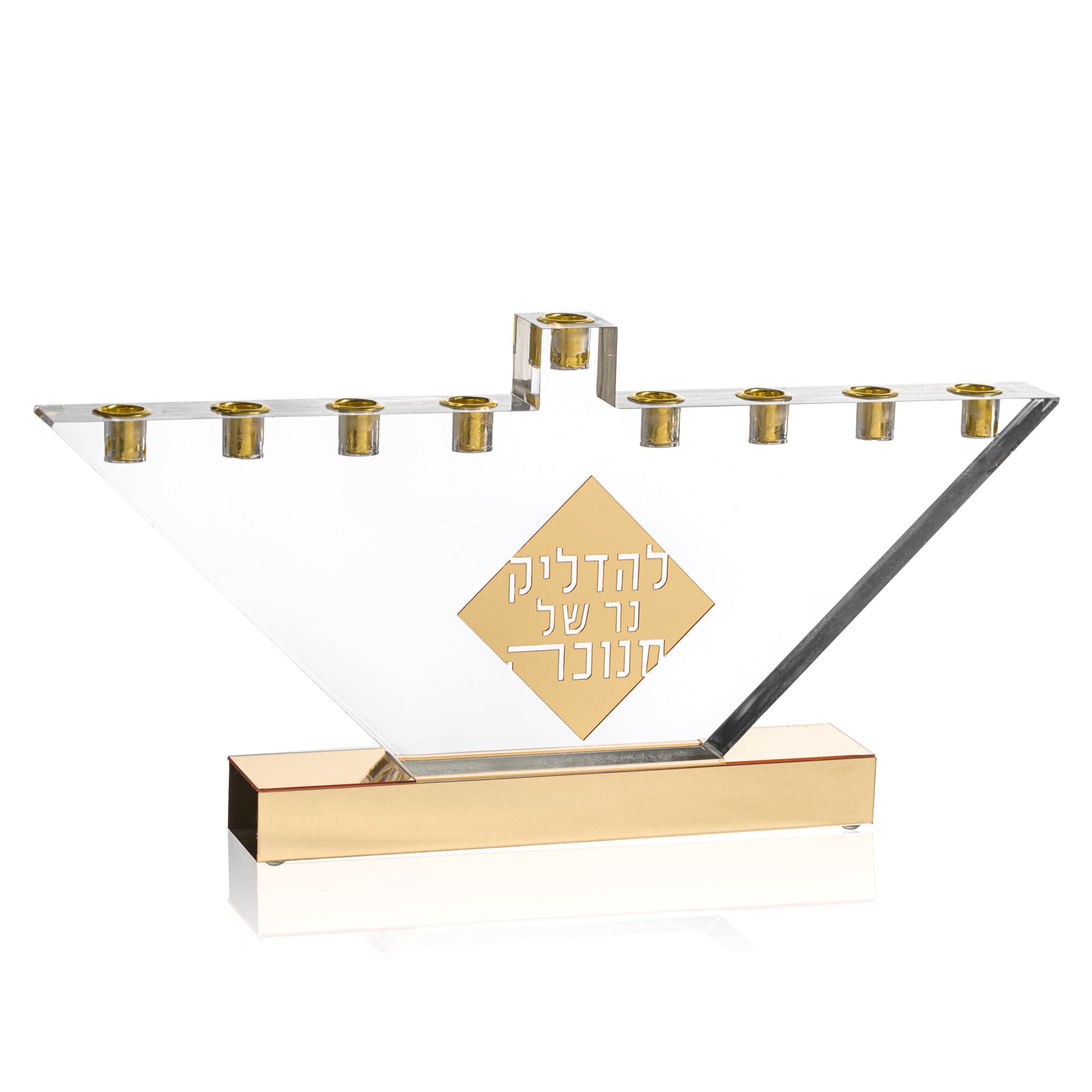 Diamon chanukah menorah - waterdale collection.