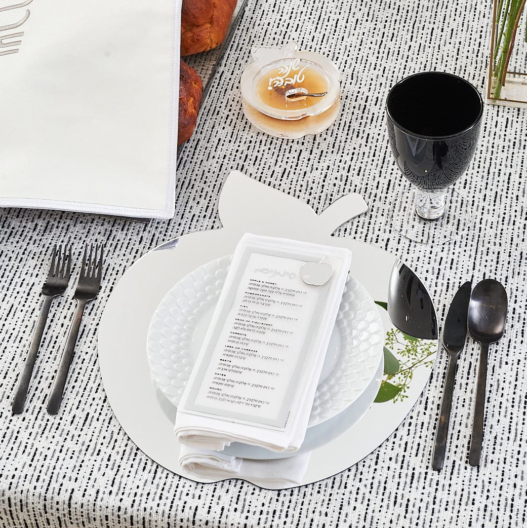 Die-Cut Apple Simanim Card - Waterdale Collection