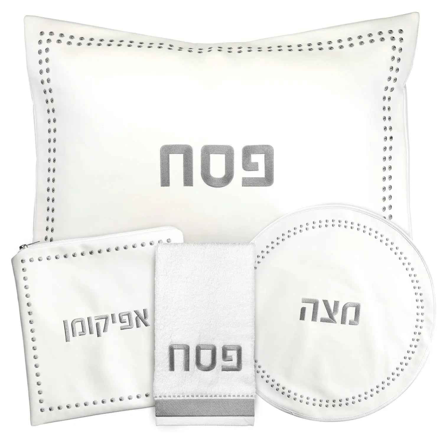 Dot Border Pesach Set - Waterdale Collection