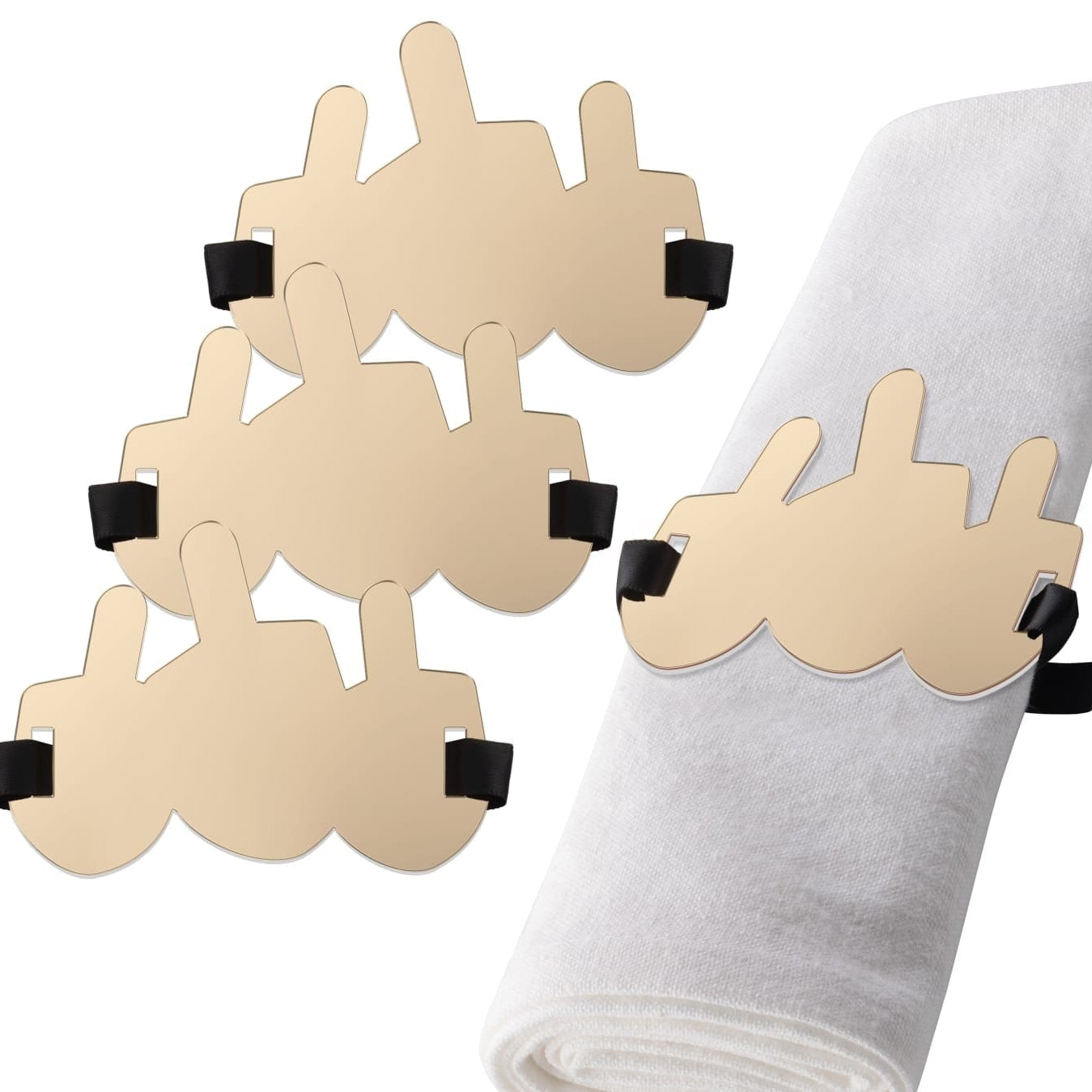 Dreidel Napkin Wraps - Waterdale Collection