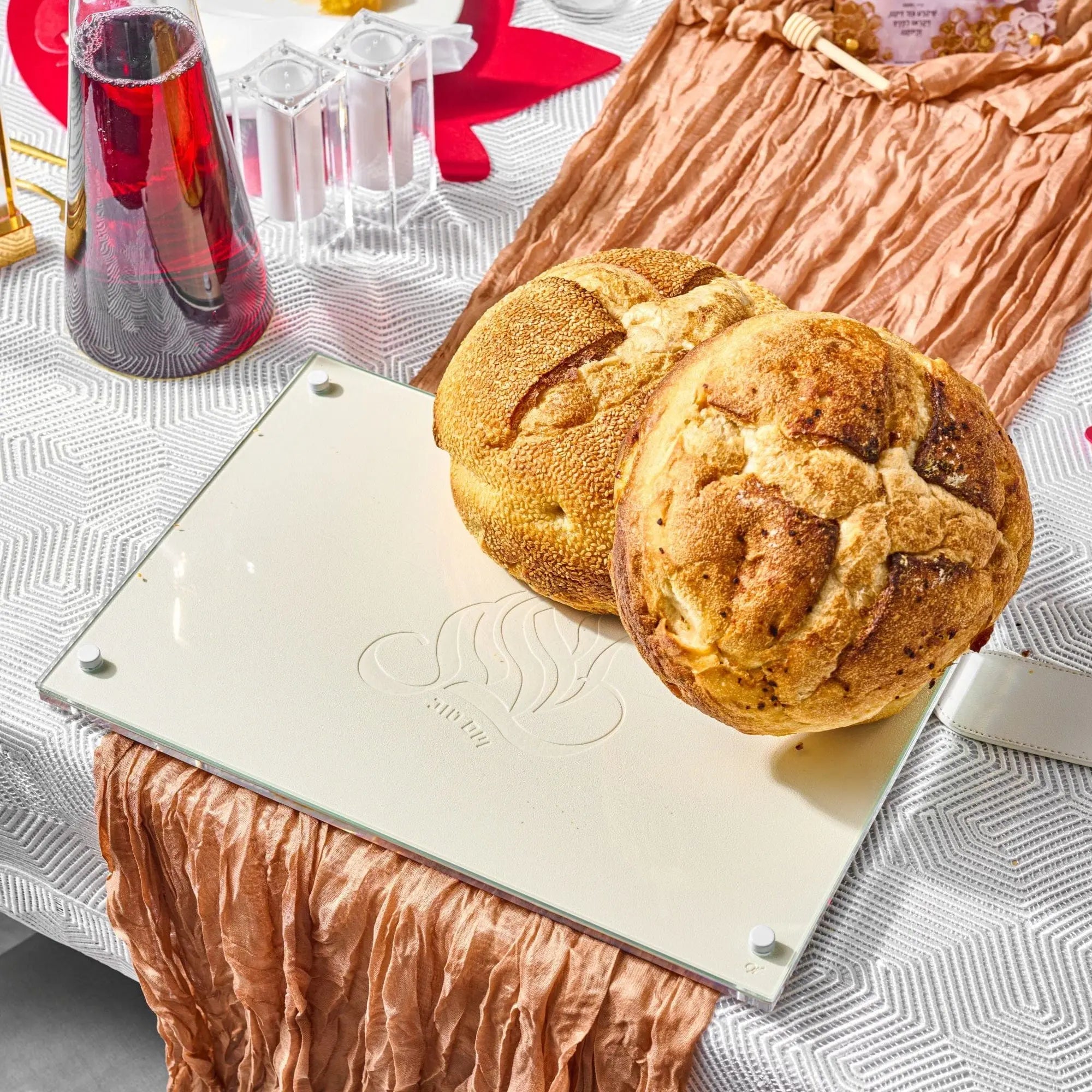 Embossed Regal Challah Board Waterdale Collection Challah Cover