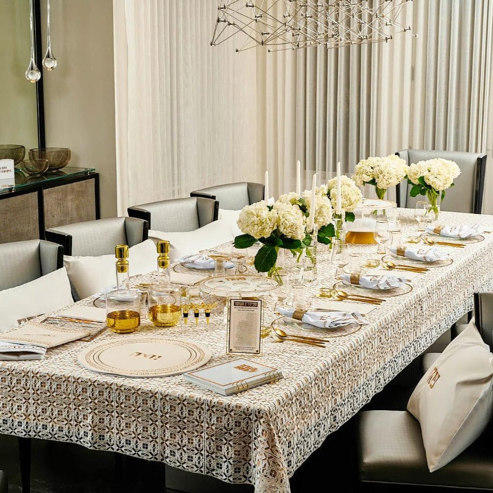 Filet Crochet Lace Tablecloth - Waterdale Collection